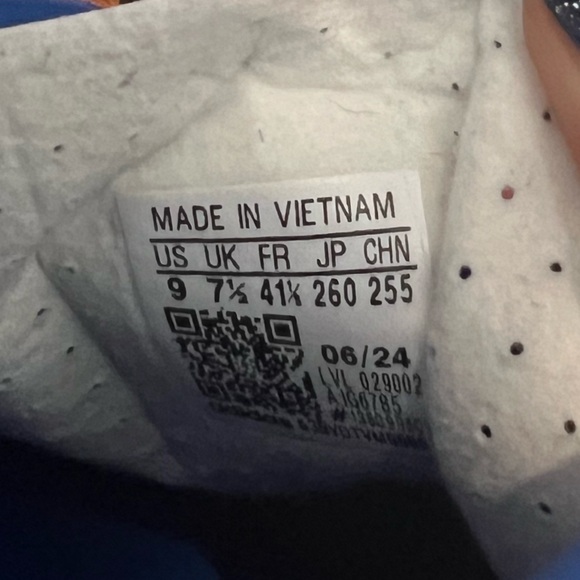 Adidas Gazelle Indoor Women's Shoes - Blue and Pink - Picture 8 of 8